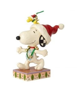 Enesco : Peanuts By Jim Shore - Snoopy And Woodstock With Jingle Bells
