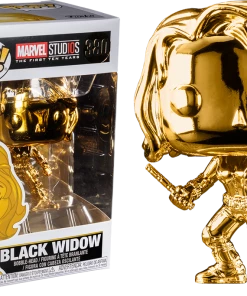 FUNKO POP! VINYL Pop! Marvel - Marvel Studio The First 10 Years - Black Widow (Gold Chrome)