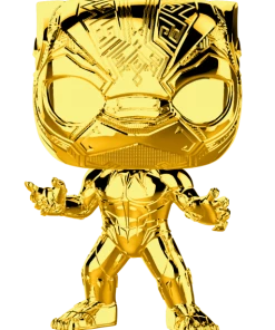 FUNKO Pop! Marvel - Marvel Studio The First 10 Years - Black Panther (Gold Chrome)