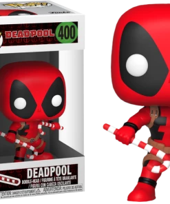 FUNKO POP! Marvel: Holiday - Deadpool W- Candy Canes