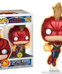 FUNKO Pop! Marvel: Captain Marvel - Flying Captain Marvel (Glow In The Dark) [Exclusive]