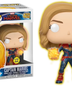 FUNKO Pop! Marvel: Captain Marvel (2019) - Captain Marvel (Glow In The Dark) [Exclusive]