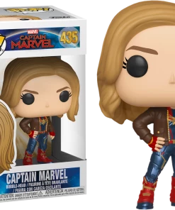 FUNKO Pop! Marvel: Captain Marvel (2019) - Captain Marvel In Brown Jacket [Exclusive]