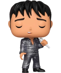 FUNKO Pop! Rocks: Elvis Presley - '68 Comeback Special (Diamond Glitter) [Exclusive]