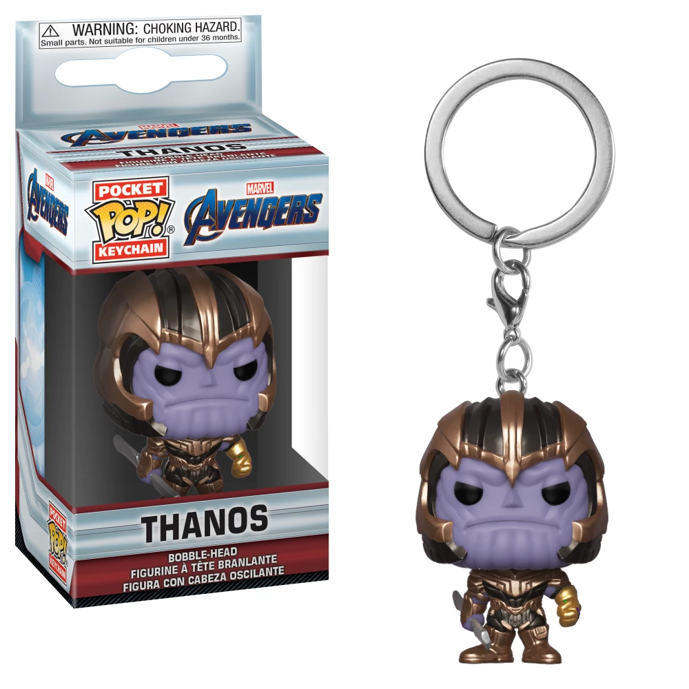 FUNKO Pocket POP! Keychain : Marvel - Avengers: End Game - Thanos 3 FUNKO Pocket POP! Keychain : Marvel - Avengers: End Game - Thanos