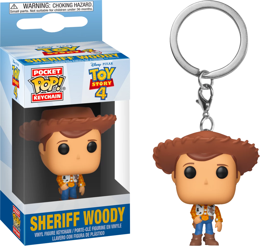 FUNKO Pocket Pop! Disney: Toy Story 4 - Sheriff Woody Pocket POP! Keychain 3 FUNKO Pocket Pop! Disney: Toy Story 4 - Sheriff Woody Pocket POP! Keychain