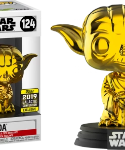 FUNKO Convention Exclusive Pop! Star Wars: Yoda Gold Chrome (2019 Galactic Convention) [Exclusive]