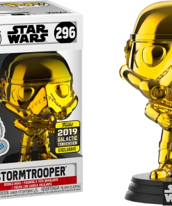 FUNKO Pop! Star Wars: Stormtrooper Gold Chrome (2019 Galactic Convention) [Exclusive] Convention Exclusive