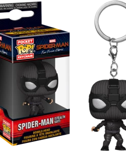 FUNKO Pocket Pop! Keychain: Spider-Man Far From Home - Spider-Man (Stealth Suit)
