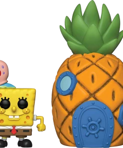 FUNKO Pop! Town: Spongebob Squarepants - Spongebob With Gary & Pineapple House