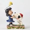 Enesco : Peanuts By Jim Shore - Snoopy & Lucy Mistletoe Mischief