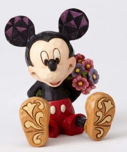 Enesco : Disney Traditions - Mini Mickey With Flower