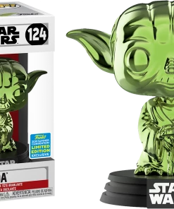 FUNKO POP! Star Wars - Yoda (Green Chrome) [SDCC 2019 Summer Convention]