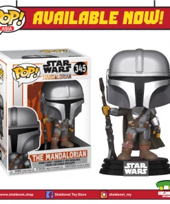 FUNKO POP Star Wars: The Mandalorian - Mandalorian Pose (Metallic)