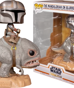 FUNKO Pop! Deluxe: Mandalorian - The Mandalorian On Blurrg