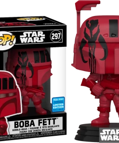 FUNKO Pop! Star Wars: Boba Fett With Mandalorian Symbol In Pop! Protector [Wondrous Convention Exclusive 2020]