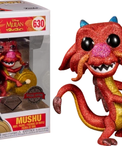 FUNKO Pop! Disney: Mulan - Mushu With Gong (Diamond Glitter) [Exclusive]