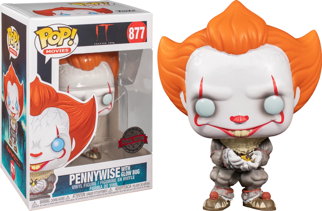 FUNKO Pop! Movies: IT 2 - Pennywise With Glow Bug (Exclusive) 3 FUNKO Pop! Movies: IT 2 - Pennywise With Glow Bug (Exclusive)
