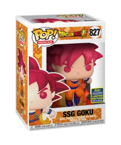 FUNKO [In-Stock] Pop! Animation: Dragonball Super -SS God Goku [SDCC Summer Convention 2020] Convention Exclusive