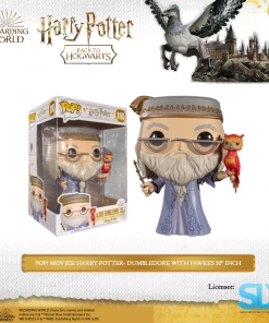 FUNKO Pop! Movies: Harry Potter- Dumbledore With Fawkes 10" Inch