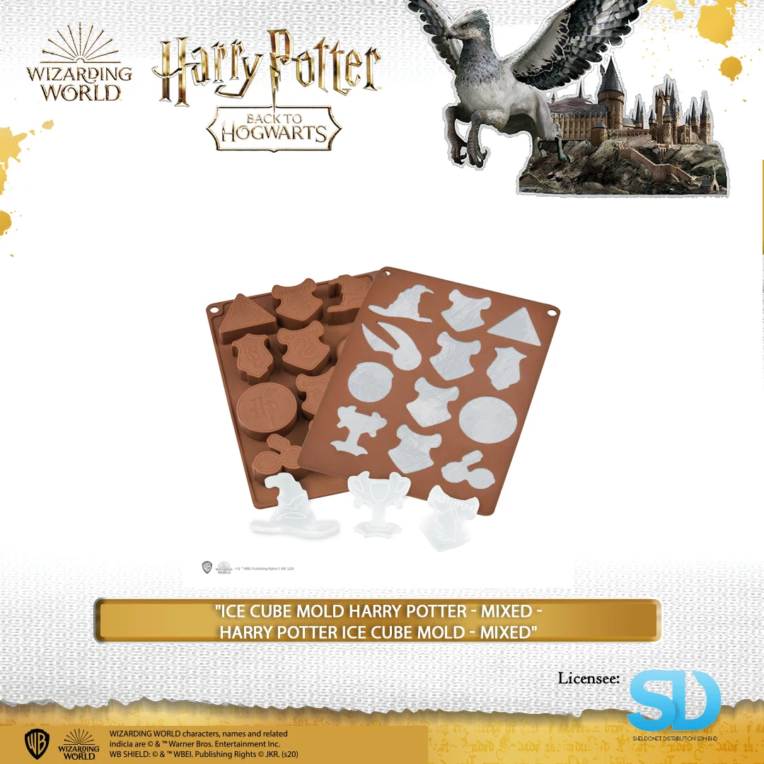 Famesbro Wizarding World Cinereplica: Ice Cube Mold Harry Potter - Mixed -Harry Potter Ice Cube Mold - Mixed 4 Famesbro Wizarding World Cinereplica: Ice Cube Mold Harry Potter - Mixed -Harry Potter Ice Cube Mold - Mixed
