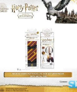 Famesbro Cinereplica: Necktie Harry Potter: Deluxe Box Set Gryffindor (With Metal Pin)