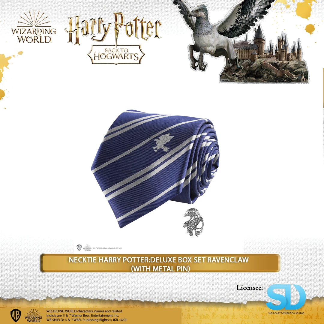 Famesbro Cinereplica: Necktie Harry Potter:Deluxe Box Set Ravenclaw (With Metal Pin) 4 Famesbro Cinereplica: Necktie Harry Potter:Deluxe Box Set Ravenclaw (With Metal Pin)
