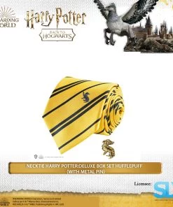 Famesbro Cinereplica: Necktie Harry Potter:Deluxe Box Set Hufflepuff (With Metal Pin) Wizarding World