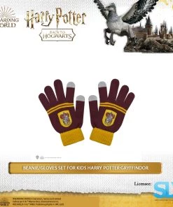 Famesbro Cinereplica: Beanie/Gloves Set For Kids Harry Potter: Gryffindor Wizarding World 7 Famesbro Cinereplica: Beanie/Gloves Set For Kids Harry Potter: Gryffindor Wizarding World