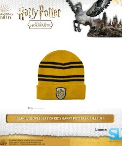 Famesbro Cinereplica: Beanie/Gloves Set For Kids Harry Potter: Hufflepuff