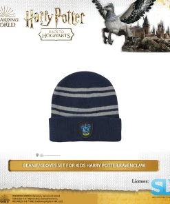 Famesbro Wizarding World Cinereplica: Beanie/Gloves Set For Kids Harry Potter: Ravenclaw
