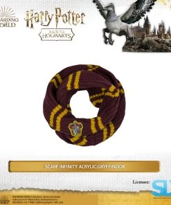 Famesbro Wizarding World Cinereplica: Scarf Infinity Acrylic:Gryffindor