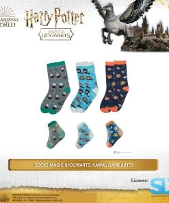 Famesbro Wizarding World Cinereplica: Magic Socks (Hogwarts, Kawaii Or Dark Arts)