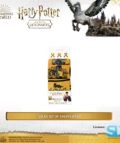 Famesbro Wizarding World Cinereplica: Socks Set Of 3:Hufflepuff
