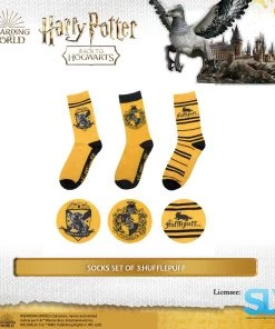 Famesbro Wizarding World Cinereplica: Socks Set Of 3:Hufflepuff