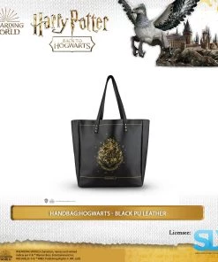 Famesbro Wizarding World Cinereplica: Handbag:Hogwarts - Black PU Leather
