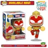 FUNKO Pop! Marvel: Holiday - Captain Marvel (Gingerbread Man)