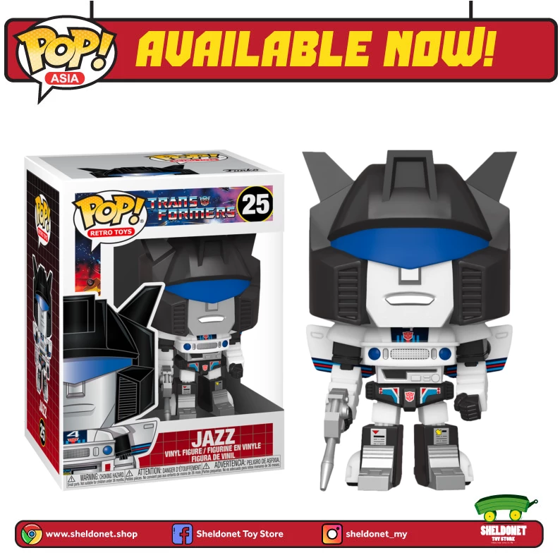 FUNKO Pop! Retro Toys: Transformers (1984) - Jazz 3 FUNKO Pop! Retro Toys: Transformers (1984) - Jazz