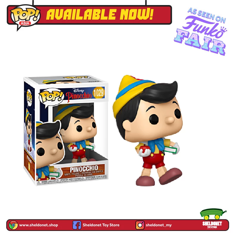 FUNKO Pop! Disney: Pinocchio - School Bound Pinocchio 3 FUNKO Pop! Disney: Pinocchio - School Bound Pinocchio