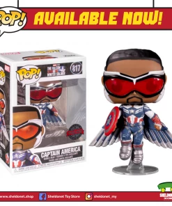 FUNKO Pop! Marvel: The Falcon & Winter Soldier - Captain America (Flying) [Exclusive]