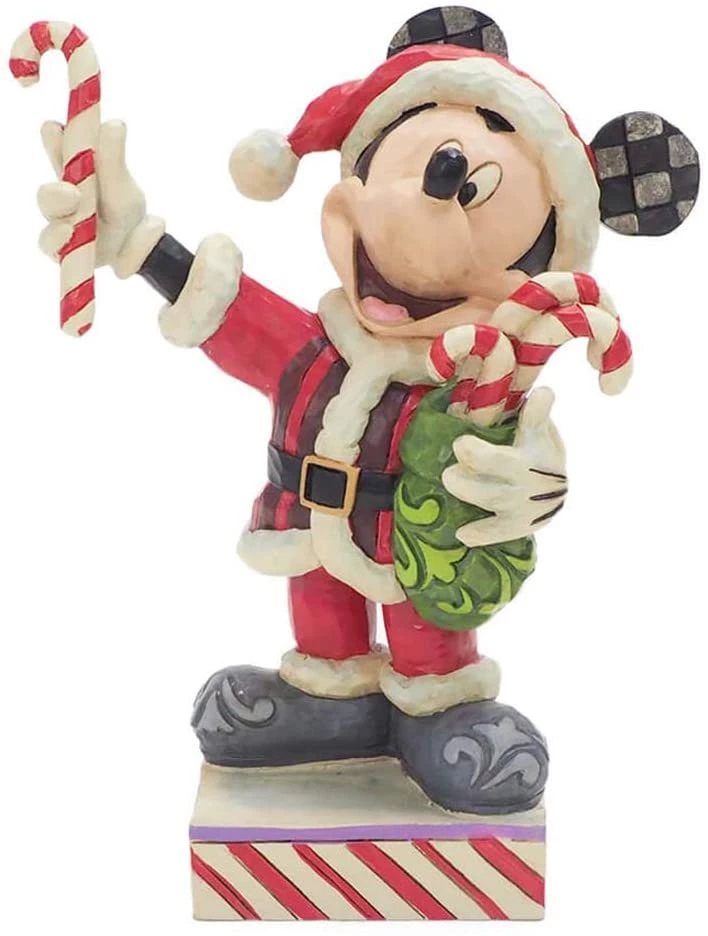 Enesco: Disney Traditions: Mickey Mouse With Candy Cane 3 Enesco: Disney Traditions: Mickey Mouse With Candy Cane