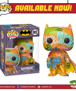 FUNKO Pop! Heroes (Artist Series): DC Comics - Batman (Orange) With Choice Of Pop! Protector (Exclusive)