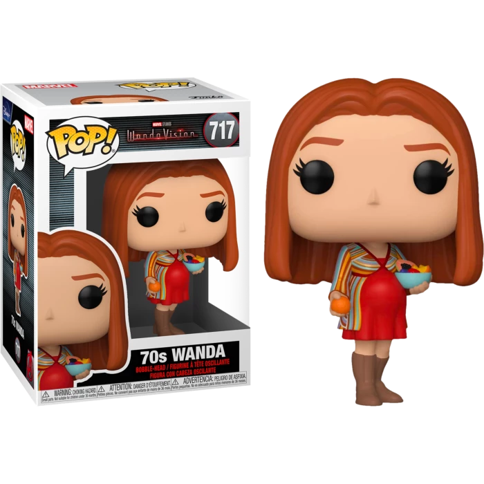 FUNKO Pop! Marvel: Wandavision - 70's Wanda POP! VINYL 4 FUNKO Pop! Marvel: Wandavision - 70's Wanda POP! VINYL
