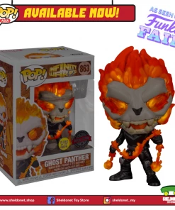 FUNKO [IN-STOCK] Pop! Marvel: Infinity Warps - Ghost Panther (Glow In The Dark) [Exclusive]