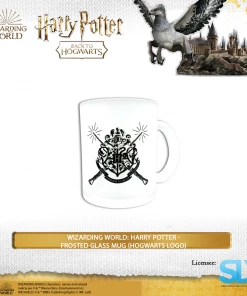 Wizarding World: Harry Potter -FROSTED GLASS MUG (HOGWARTS LOGO)