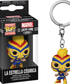 FUNKO Pocket Pop! Keychain: Marvel Luchadores - Captain Marvel