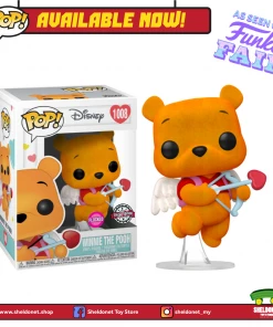 FUNKO [IN-STOCK] Pop! Disney: Winnie The Pooh - Valentine's Winnie (Flocked) [Exclusive]