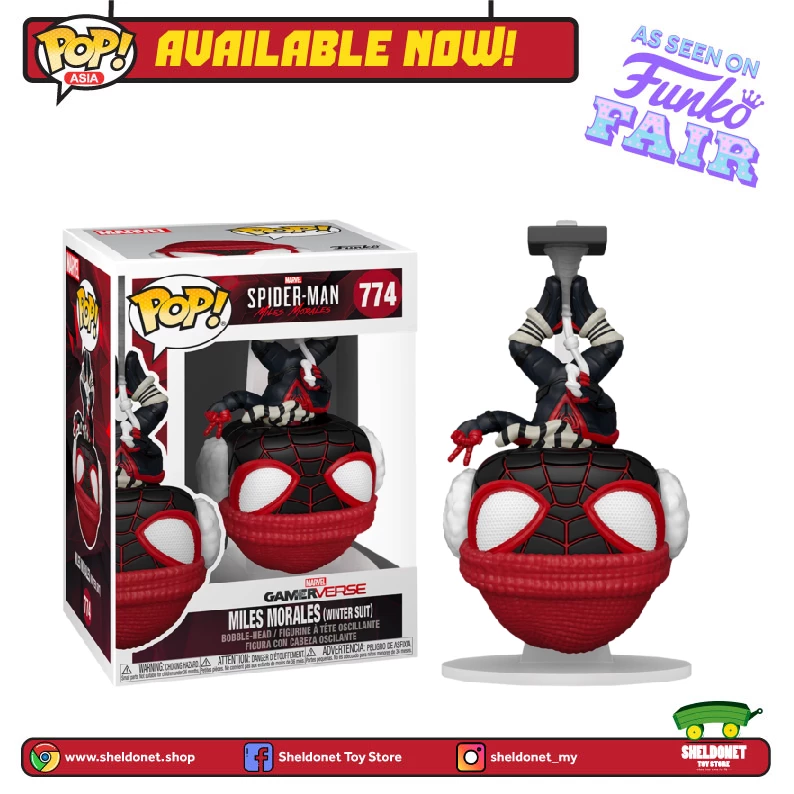 FUNKO POP! Games: Miles Morales- Miles (Winter Suit/Upsidedown) (Exclusive) 3 FUNKO POP! Games: Miles Morales- Miles (Winter Suit/Upsidedown) (Exclusive)