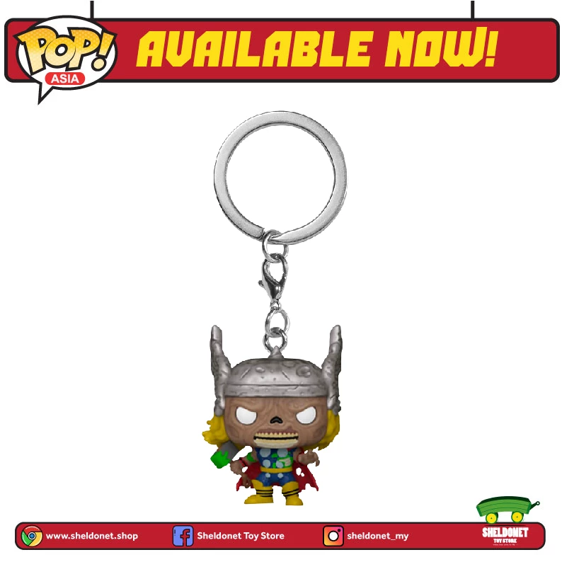 FUNKO Pocket Pop! Keychain: Marvel Zombies - Thor 3 FUNKO Pocket Pop! Keychain: Marvel Zombies - Thor