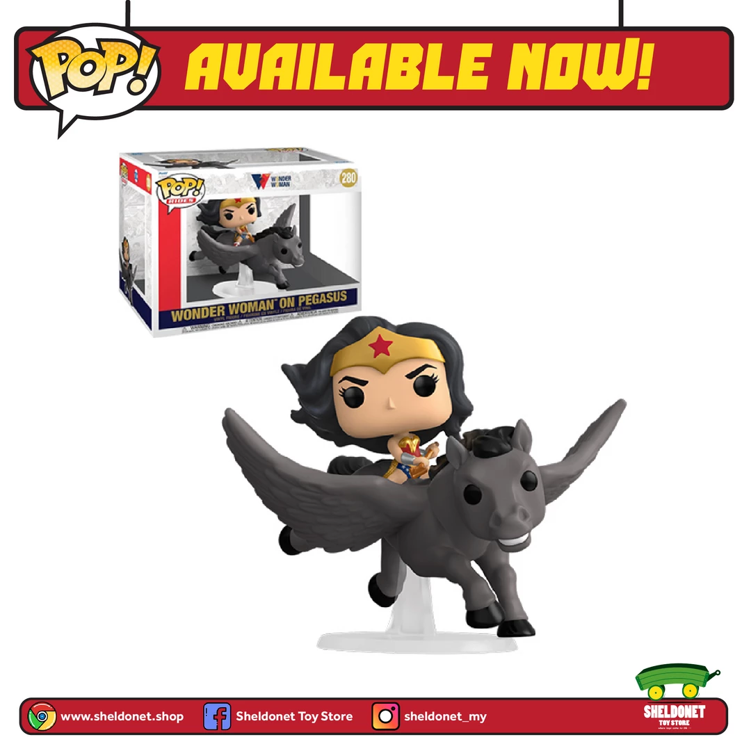 FUNKO Pop! Rides: Wonder Woman 80th Anniversary - Wonder Woman On Pegasus 3 FUNKO Pop! Rides: Wonder Woman 80th Anniversary - Wonder Woman On Pegasus